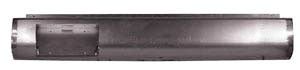 1986 to 1997 Nissan HARDBODY D21  Fabricated  Rear Steel Rollpan with License straight Left