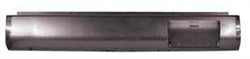 1997 to 2004 Dodge Dakota Fabricated  Rear Steel Rollpan with License OFFSET RIGHT