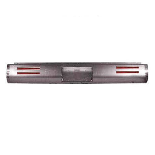 2002 to 2008 Dodge Ram 1500/2500/3500  Rear Steel Rollpan with License with 4 LEDs