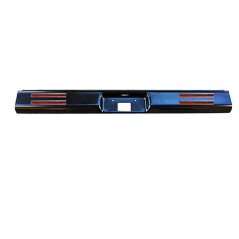 Rear Steel Rollpan - Center License Plate Recess - 4 LED