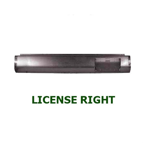 2000 to 2006 Chevrolet GMC Tahoe Yukon Suburban Rear Steel Rollpan With License Right Straight