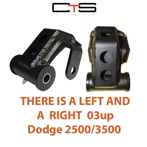 Dodge Ram 2500 3500 Shackle Drop 3.50"Wide There is a LEFT & RIGHT 2WD/4WD