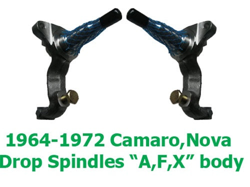1967-69 Z2210 Stock Height Spindles for OEM Brakes A/F/X Body Midsize