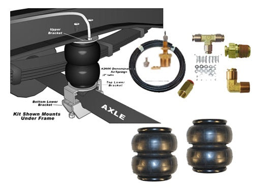 1988-1998 Chevrolet/GMC C1500 Rear Air Helper Towing Assist Kit