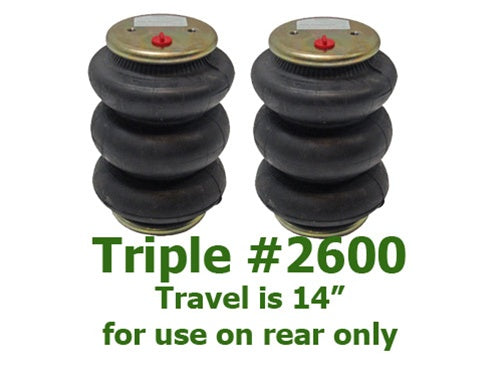 Upgrade To 2600lb. Triple Bellow Air Bags Upgrades Can Only Be Added To ...