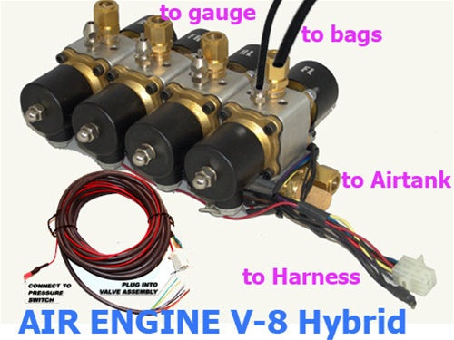Upgrade From Gold Valves or White Manifold to 1/2" AIR-ENGINE BRASS VALVES on Plug & Play