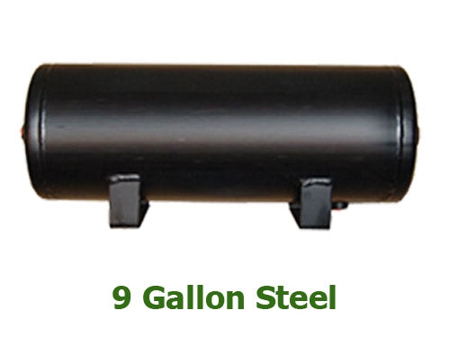 Upgrade to 9 Gallon - 5 Port Black Steel Tank