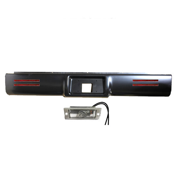 1988 to 1998 Chevrolet GMC C1500/2500/3500 Rear Steel Rollpan With License 4 LEDs