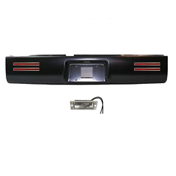 1994 to 2001 Dodge Ram 1500/2500/3500  Rear Steel Rollpan with License 4 LEDs