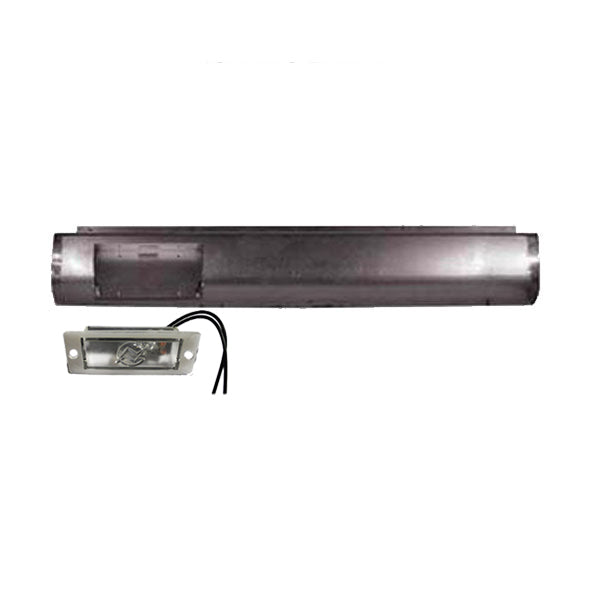 1987 to 1997 Nissan HARDBODY D21  Fabricated  Rear Steel Rollpan with License straight Left
