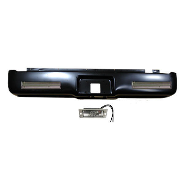 2004 to 2015 Ford F150 Rear Steel Rollpan with License and Billet