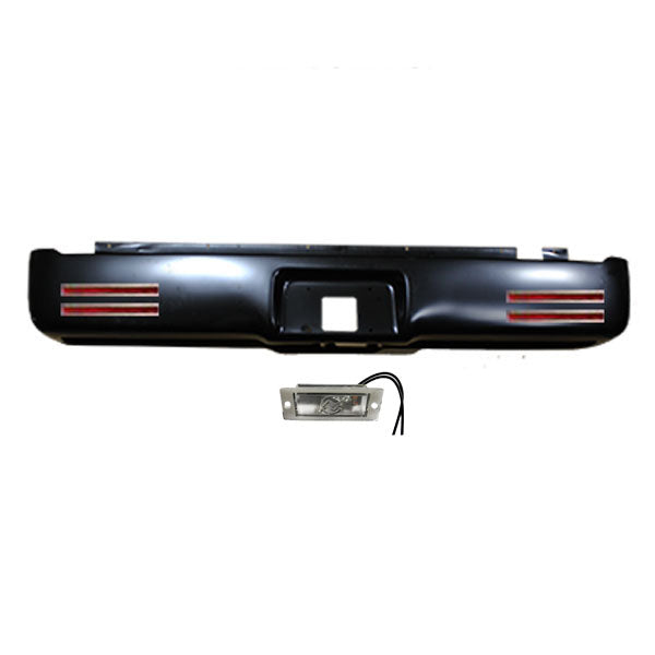 2004 to 2015 Ford F150 Rear Steel Rollpan with License and 4 LEDs