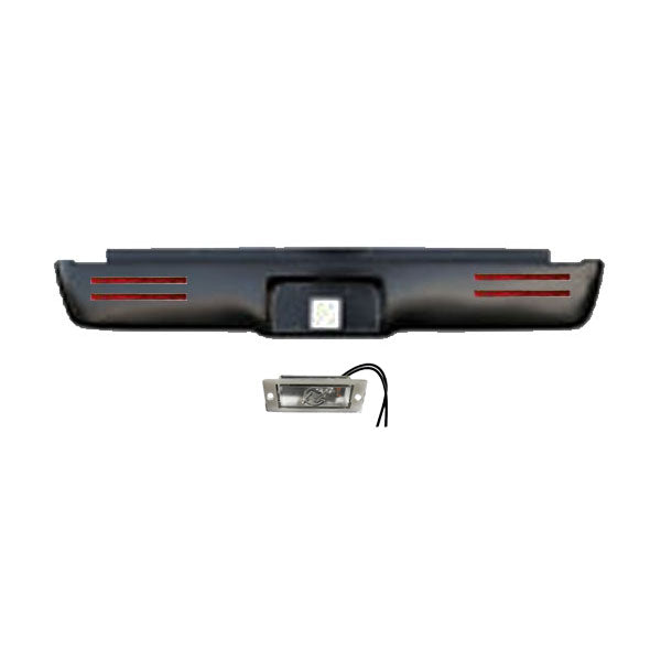 2007 to 2015 GMC Sierra Rear Steel Rollpan License With 4 LED